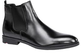 LLOYD Herren Stiefeletten Fausto, Männer Chelsea Boots,uebergangsstiefel,Schlupfstiefel,flach,Boots,Stiefel,Bootee,Booties, SCHWARZ, 45 EU / 10.5 UK