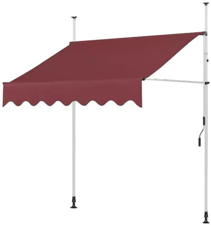 CMYCYDDPLY Teleskop Markise, Klemmmarkise, Klemmmarkise Ohne Bohren, Terrassenmarkise, Höhenverstellbar, Markisen(Size:300cm/118.1in)