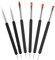 Thinp Nail Art Brushes Set,6pcs Double-End Nail Art Tools Nail Art Kit Nail Brushes for Nail Art Nail Design Include Nail Extension Gel Brush Nail Art Liner Brush Builder Gel Brush Nail Dotting Pen