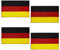 4 Stück Deutschland Patches Bügelflicken, Deutschland Flagge Aufnäher, Germany Flag Iron on Patch, Taktische Patches für Rucksäcke, Helme, taktische Westen, Jacken
