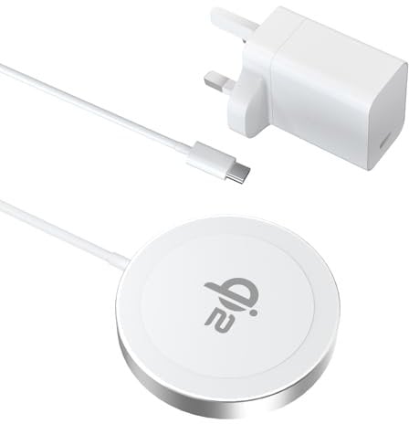 Minthouz Qi2 Certified Wireless Charger with 20W Adapter for iPhone 15/14/13/12 Series, Magnetic Wireless Phone Charger Pad for Samsung Mag-Safe Charger for Airpods 2/3/Pro and More Qi-Enabled Devices