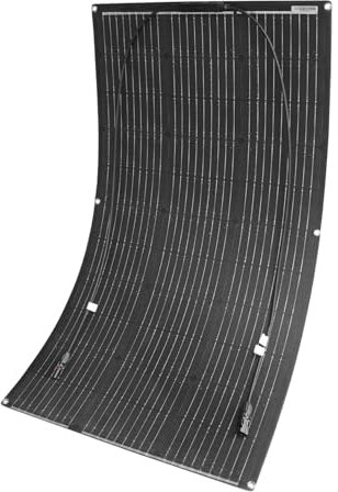 Aysolar 100 Watt Pannello Solare Flessibile 12V ETFE Solare Fotovoltaica Monocristallina Off-Grid per Camper, Barca, Furgone, Auto, Batterie 12V e Superfici Irregolari