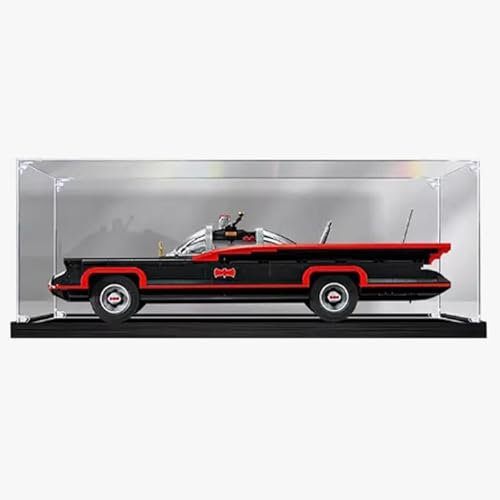 Acryl-Displaybox für Lego 76328 Batmobile, transparente staubdichte Displaybox, kompatibel mit Lego 76328 Bauset (Modell nicht im Lieferumfang enthalten) (3 mm)
