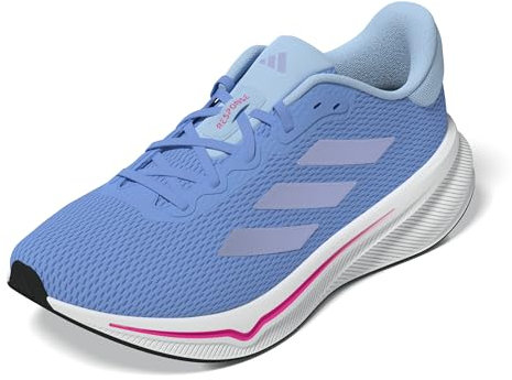 adidas Damen Response Runner Shoes Laufschuhe, Blue Fusion/Blue Spark met./Shock pink, 44 EU