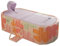 XUDREZ Folding Bathtub Portable Sauna SPA Aromatic Bath for 1 People Thickened Interlayer, Freestanding Foldable with Lid, Folding Bath for Adults Children Ice and Hot Bath 1.2 M / 3.93 Ft, Pink