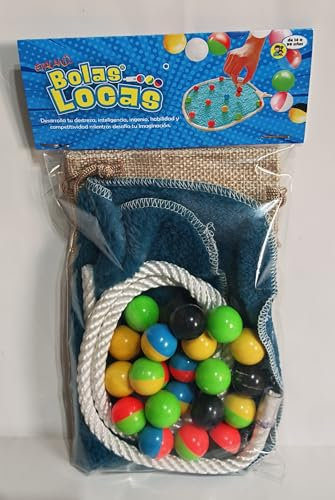 Evaland Bolas Locas Juego con imanes y Cuerda. Juego de Mesa de Estrategia, Entretenimiento y Habilidad para reir y divertirte con Tus Familiares y Amigos.