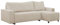 FORNIRO 24 Malaga Ecksofa mit Schlaffunktion und Bettkasten - Sofa mit 3 Sitzen und Robustem Überzug - Schlafcouch L-Form Universal - Modern Couch - 225x130x75 cm - Farben (Beige)