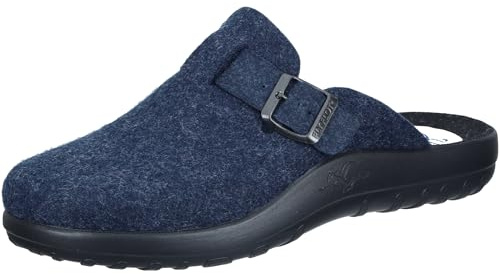 Fly Flot Herren Hausschuh Filz Pantoffel mit Schnalle 220090