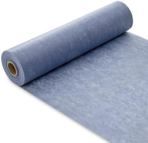 GUJOXILA Tischläufer Vlies Grau Tischband Rolle Dekoratives Hochzeit | 30 cm x 25 m Kommunion Deko Tischdeko für Geburtstagsdeko Hochzeit Party Dekoration Festliche