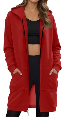 Générique Manteau Femmes Grande Taille Manches Longues Blouson De Plage Decontracté Imperméable Femme Fermeture Uni