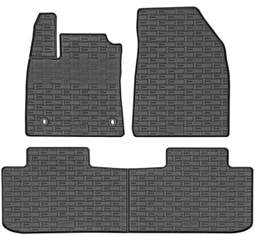 CIKCAR Satz Gummimatten kompatibel mit MG S5 EV 2025- (3-teilig + Montagesystem), Schwarz