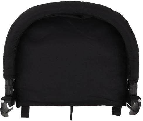 Verstellbare Fußstütze für Kinderwagen, Ausziehbar mit Winkel | Oxford Gewebe, Schwarz, Klappbar und Leicht zu Reinigen, Passend für Kinderwagen und Buggy