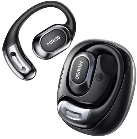 MINISO MS156 AI - Traduttore auricolare 3 in 1 in tempo reale con funzione di traduzione AI, 134 lingue traduttori auricolari per lavoro, viaggi e studio