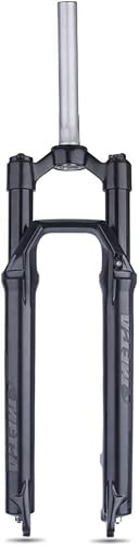 CuNtoHHH Forcella Ammortizzata per Mountain Bike da 26/27,5/29 Pollici, Escursione 80 mm, Forcella Anteriore MTB, Tubo Dritto da 1-1/8'', sgancio rapido da 28,6 mm, Blocco Manuale da 9 mm (Colore: Ne