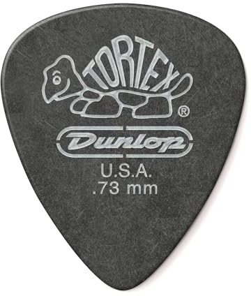 Jim Dunlop Tortex® Pitch Black Standard Pick .73MM - 72 Pack