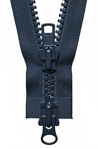 YKK Cerniera a Scorrimento bidirezionale, Blu, 61 cm Length