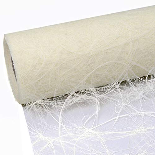 Deko AS GmbH Sizoweb Tischband Creme 60 cm Rolle 25 Meter 64 012-R
