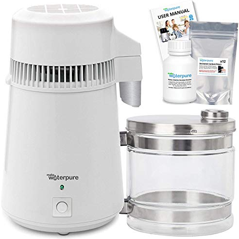 * Water Distiller + 4 Litre Glass Jug # The Best in Quality *