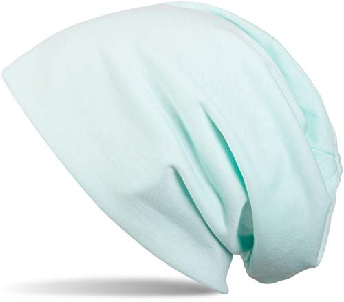 styleBREAKER Klassische Slouch Beanie Mütze, leicht und weich, Longbeanie, Unisex 04024018, Farbe:Mint
