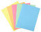 Exacompta - Réf. 339000E - Paquet de 50 chemises rigides avec 1 rabat SUPER 210 g/m² - couleurs pastel - chemises certifiées PEFC™- dimensions 24 x 32 cm pour format A4 - 5 couleurs assorties