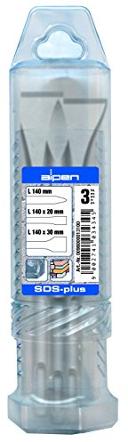 Meißel / SDS-plus Kurzmeißel Set, 3-teilig | für Aufbrauch- und Abtragarbeiten an Mauerwerk und Beton, ideal für Arbeiten unter engen Platzbedingungen, vorteilhaft für Akkumaschinen | 140 mm