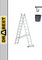 Drabest Multi-Function 2 Section Aluminium Combination Ladders 5.1m