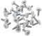 Sealey Ptnp1 Number Plate Screw Plastic Enclosed Head 4.8 X 18Mm White 50Pc