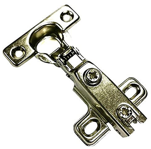 Merriway BH06011 (2 Pcs) Cabinet Hinge 26mm 95 Degree Soft Close ZP Slide-On Full Overlay - Pack of 2 Pieces