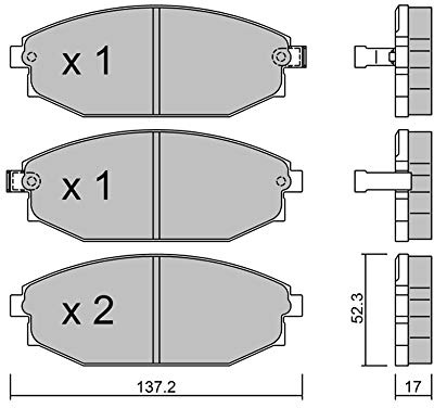 metelligroup 22-0363-0 - Bremsbeläge