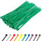 Gocableties Heavy Duty Long Green Cable Ties, 370mm x 7.6mm, Pack of 100, Premium Nylon Zip Ties, Plastic Tie Wraps, Secure Self-Locking Mechanism, for Home, Garden, Office and DIY