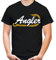 Angler Männer und Herren T-Shirt | Angeln Angel Fishing Fischen Sport (4XL, Schwarz)
