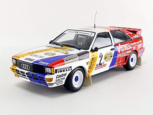 Minichamps 155841102 1:18 Audi Quattro A2-Winners Int. Avd/Sth Hunsrück Rallye 1984, Multi