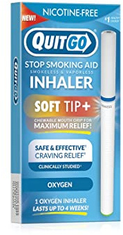 Stop Smoking, Smokeless Inhaler with Soft Tip Chewable Mouth Grip for Maximum Relief, Oral Fixation Support, Clinically Studied, Oxygen Inhaler Quit Smoking Aid (Oxygen Inhaler, 1 Pack)