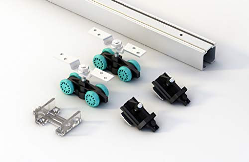 Tycho S60 Schiebetürsystem für 1 Tür, Laufschiene 180 cm, 1 Tür bis 60 kg
