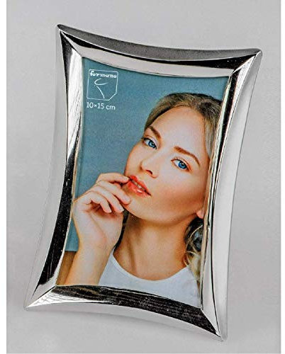 formano Bilderrahmen, Fotorahmen Bogen für 10x15cm Silber Metall