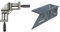 wolfcraft 3415000 Étau d'Angle Double pour Etabli - Ouverture jusqu'à 65 mm - Largeur Mors de Serrage 75 mm & 5208000 Équerre 3D d'onglet 150 x 275 x 66 mm - Traçage angle de 45° à 90°