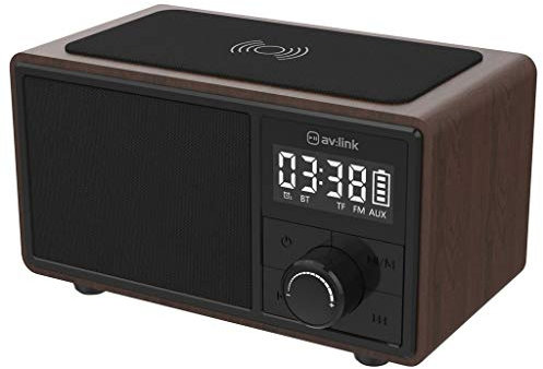 Av: Link | Bluetooth Speaker with Clock Radio and Wireless Charging Plate