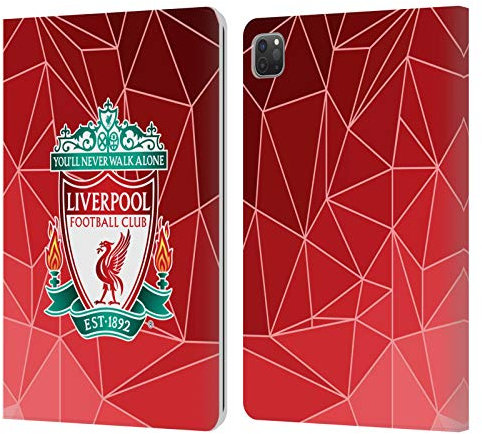 Head Case Designs Offizielle Liverpool Football Club Geometrisch Wappen und Liverbird 2 Leder Brieftaschen Handyhülle Hülle Huelle kompatibel mit Apple iPad Pro 11 2020/2021 / 2022