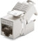 deleyCON 1x CAT6a Keystone Jack Modul Patchkabel Netzwerkkabel Verbinder STP Schirmung RJ45 Buchse Netzwerk Dose Patchpanel Keystonehalterung Erweiterung