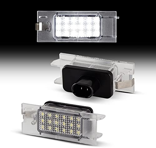 Recambo LED Kennzeichenbeleuchtung mit E-Zulassung | Plug & Play | CanBus - Fehlerfrei | SMD Nummernschildbeleuchtung kompatibel für Renault Clio III | Typ BR/CR | BJ 2005-11.2007
