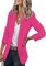 EFOFEI Lady Formelle Anzug Jacke Büro Arbeit Blazer Jacke Slim Anzug Kleid Leichte Büro Jacke Rose S