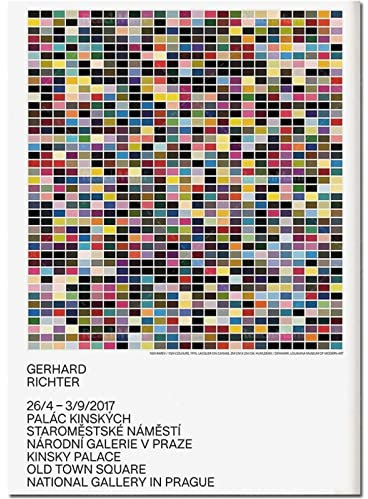 AIVYNA Gerhard Richter Poster Abstrakte Leinwand Wand Bilder Gerhard Richter Kunstdrucke Museumsmalerei Gerhard Richter Bilder Wohnkultur Rahmenlos 40×50cm