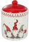 Operitacx Weihnachtskeksdose, Keramikdose, Keksdose, mit Deckel, Teedose, Kaffeedose, Zuckerdose, Süßigkeiten-Aufbewahrung für Lebensmittel, 550ML