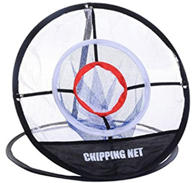 VONGLYHOO Golf Övningsnät Flisning Pop Up Inomhus Bärbar Träning Chipping Måltillbehör Svart