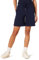 Amazon Essentials Bermuda a Vita Media in Pile (Disponibili in Taglie Forti) Donna, Blu Marino, XS