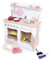 Kinderküche Schneewittchen in Weiß & Natur | Spielküche aus Holz mit Herd, Spüle & Backofen
