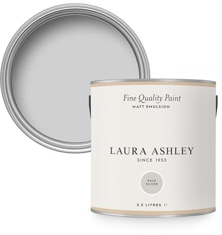 Laura Ashley Wandfarbe Pale Silver Matt 2,5L | 17 x 17