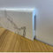 Battiscopa BC Lucido MARMO CARRARA 85x14x2000mm in POLIMERI - Polistrutturato