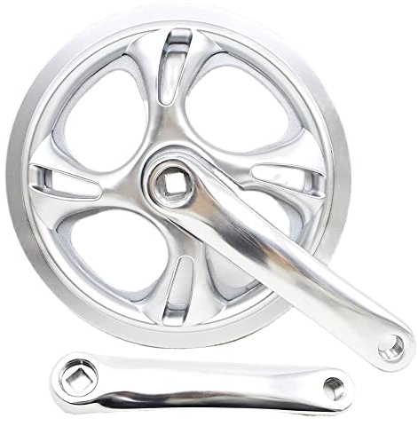 YNZUNMY Fahrrad Kurbel,Kurbelgarnitur 1fach E-Bike Electric Bike Crankset 152mm 48t Kettenrad Radzahnplatte Falten Fahrrad Elektrische Fahrrad Gear Platte Kurbel Set