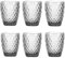 TRESV Set de 6 Vasos Colores o Transparente, Vaso de Cristal agua de 250 ml, Vaso de Agua y Bebidas, Aptos para Lavavajillas (Blanco)